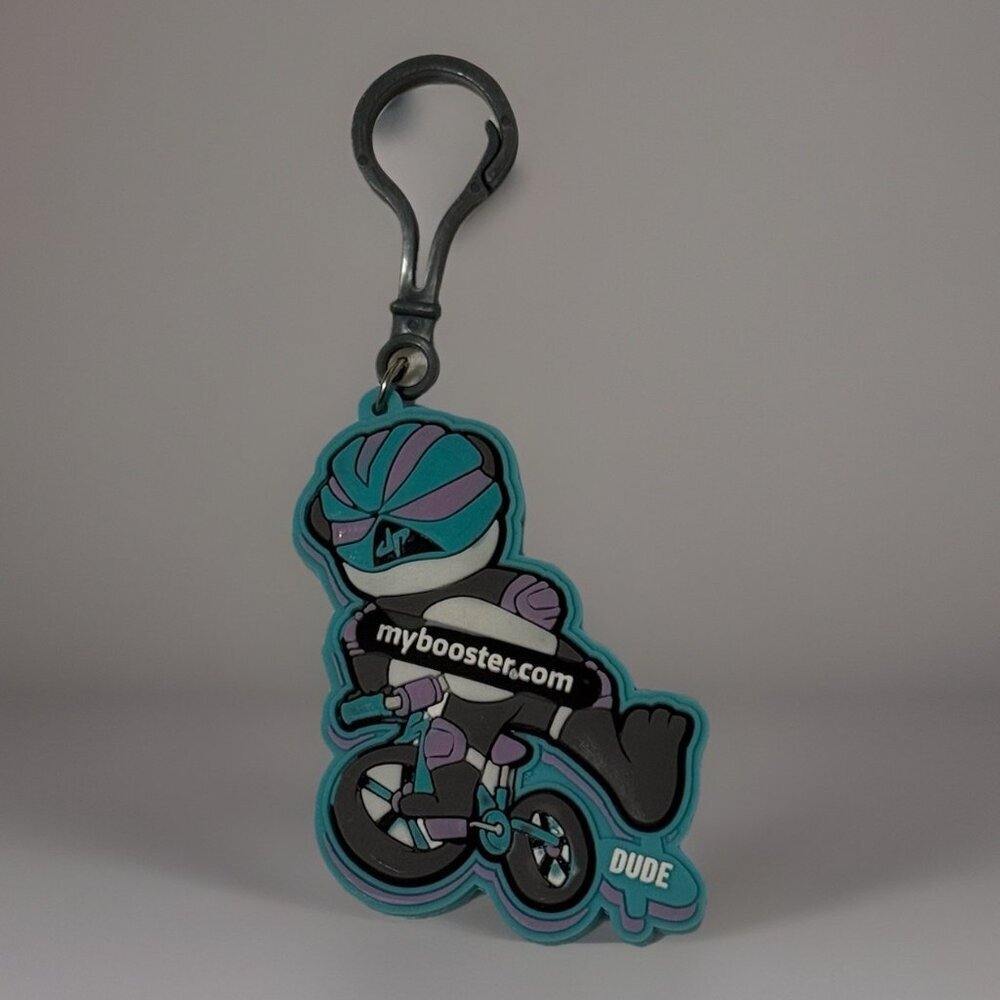 Panda Biker BMX Bike Dude Perfect KeyChain RARE Backpack Keys Accessory Tricks - Picture 2 of 3
